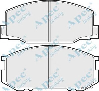 APEC BRAKING pad395 -  Комплект тормозных колодок, дисковый тормоз